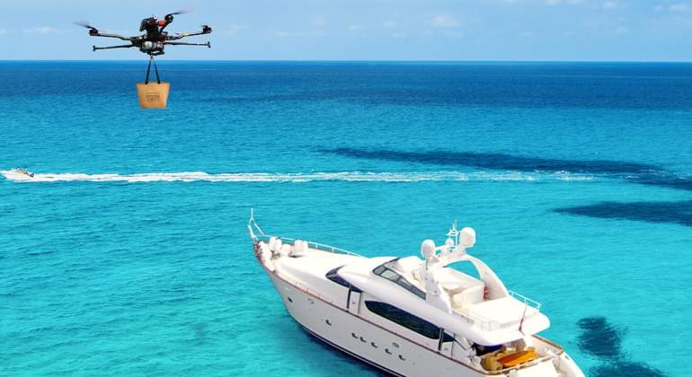 Los drones 'al estilo Glovo' que ya reparten comida en las embarcaciones de Ibiza — El Economista