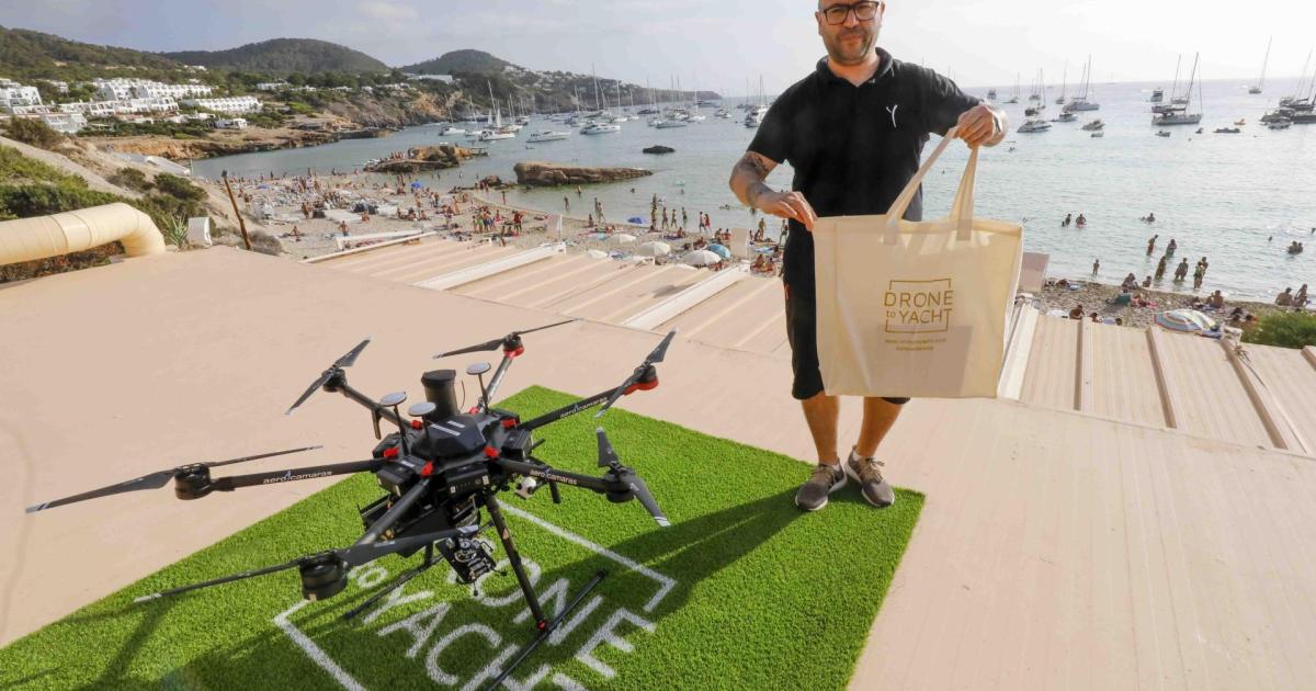 Yacht food delivery by drone in Ibiza — Majorca Daily Bulletin