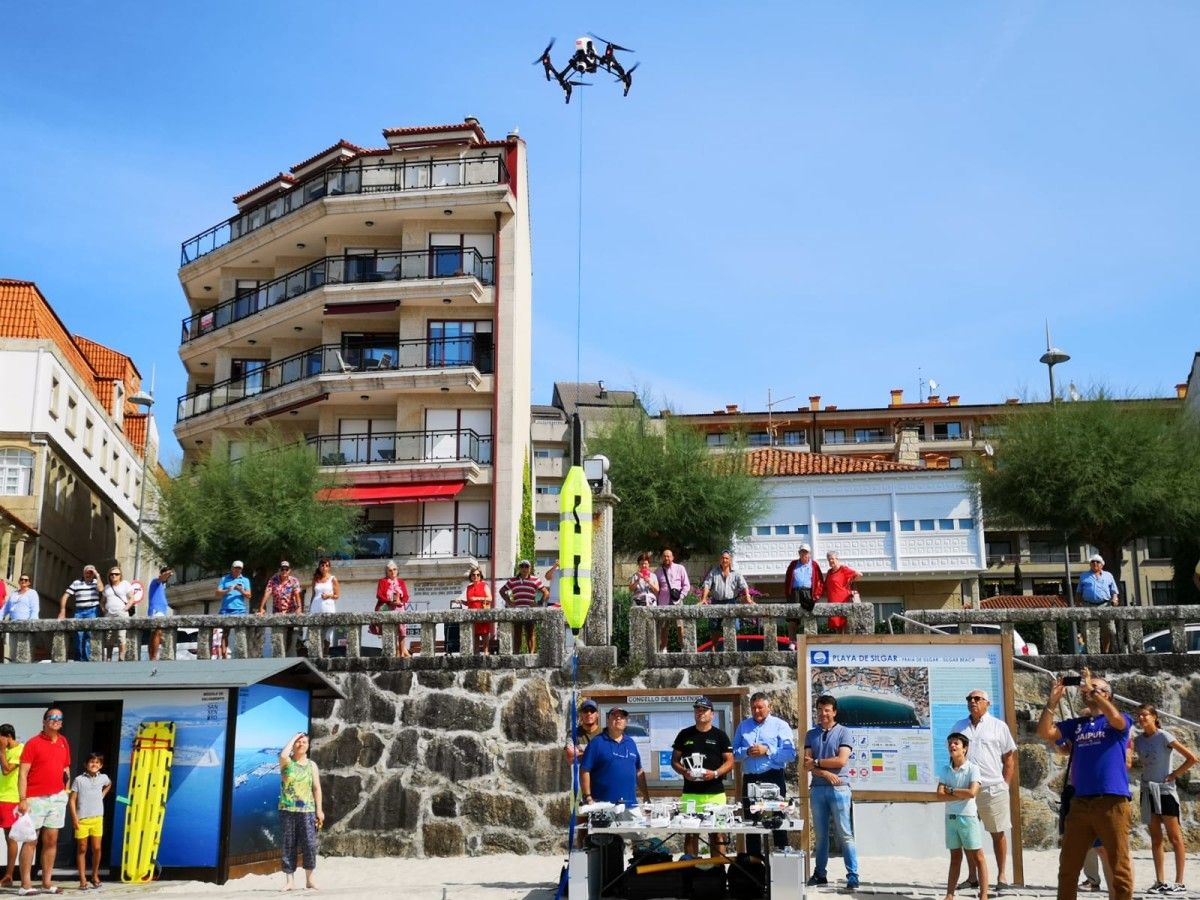 Drones al servicio del salvamento en las playas de Sanxenxo — Pontevedra Viva