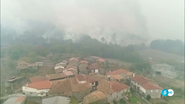 Informativos Telecinco incendio Galicia Aerocamaras