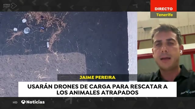 Directo Antena 3 Noticias - Rescate Perros La Palma